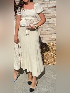 Zara tweed Maxi Skirt